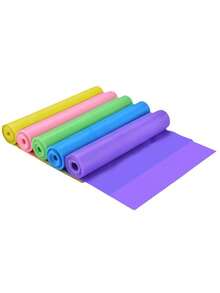 1件装弹力筋膜带瑜伽健身阻力筋膜带运动拉伸训练绳150厘米产前拉伸膜健身器材筋膜弹力带 - 紫色 - 查看 9