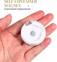 DOITOOL Empty Eyeshadow Holder :4 PCS Single Color Eyeshadow Boxes ,Magnetic Makeup Palette ,Refillable Cosmetic Containers , Subpackaging Organizer,Black2+White2