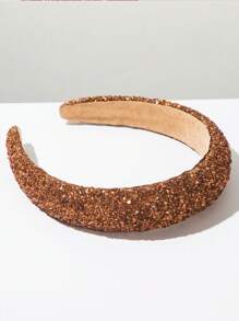 1 buc. Bentiță largă din burete cu cristale colorate, stil baroc coreean, potrivită pentru accesorii de petrecere pentru fete, bandă de păr, diademă, cerc de păr