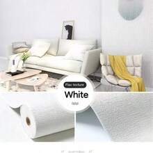 1 rolka o grubości 2 mm, 3D, teksturowana, samoprzylepna tapeta z lnu artystycznego, która nadaje ścianom wyjątkową wymiarowość, wodoodporna i odporna na wilgoć, odklejana i przyklejana, łatwa w dekoracji domu - idealny wybór do wystroju salonu - Wielokolorowe - Zobacz 18