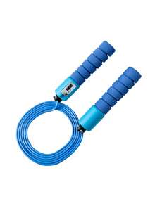 1 pezzo Corda per saltare anti-nodo con conteggio automatico, maniglie in schiuma con rotazione fluida, allenamento cardiovascolare per casa/palestra/fitness all'aperto