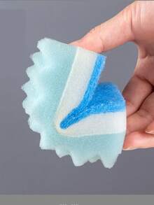 1 buc. burete de spălat vase ondulat cu strat dublu, lavetă de curățare a vasei