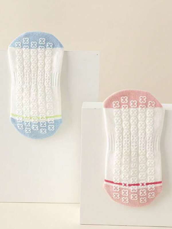 3 Pairs Striped Mid-Calf Sports Socks, Non-Slip Yoga Socks, Dance Socks, Suitable For Workout, Fitness, Running, Daily Business Casual Wear