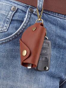 Leather Wrap Keychain, Key Holder Pouch Keychain, Car Key Holder, Key Holder Organizer, Key Holder With Keyring - Multicolor - View 4