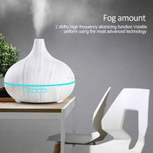 550ml Aromatherapy Diffuser Ultrasonic Diffuser Cool Mist Humidifier With 4 Timers 7 Colors Light Waterless Auto Off For Large Room Office - White Wood - View 3