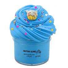 1瓶70毫升水晶史莱姆，弹性杏桃奶油史莱姆 - 桃子香味减压玩具，最佳返校礼物。圣诞节和万圣节礼物，派对小礼物[随机配件和包装贴纸图案]桃子水晶粘土，颜色随机（1个随机配件，不含史莱姆 - 不推荐） - 彩色 - 查看 8