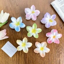 发夹 爪夹 花朵发夹，夏威夷鸡蛋花发夹，女士花朵发夹，厚发和薄发，女士沙滩发饰，学校用品，学院秋季配饰，秋冬度假装女士