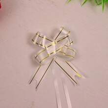 100 Vibrant And Colorful Bows Suitable For Gift Packaging - Elegant Plastic Bows With Ribbon Tails, Perfect For Weddings, Birthdays, Festivals, And Special Occasions, Christmas Ribbons - Multicolor - View 7