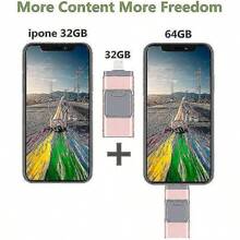 4-In-1 USB Flash Drive, Memory Stick For IPhone, IPad, PC, IOS And Android (128 GB)