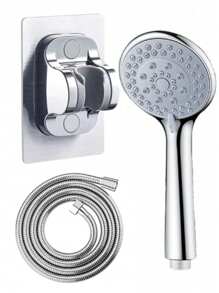 3 szt./zestaw 5-ustawień ręczny zestaw prysznicowy wysokociśnieniowy - wielofunkcyjny zestaw prysznicowy do łazienki z wężem 59-calowym i łatwym w montażu uchwytem ściennym, idealny do prysznica ściennego, nowoczesnej łazienki, prysznica zewnętrznego i kampera, prezent świąteczny i remont łazienki