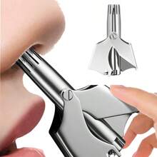2-In-1 Manual Nose Hair Trimmer, Dual-Sided Nose Hair Clipper, Nose Hair Removal Tool, Washable 360° Rotating Nose Hair Cleaner, Convenient And Easy To Use For Men And Women