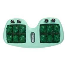 1 件足部按摩器，带 4 排滚轮，穴位按摩放松，便携式足底按摩缓解机，适用于家庭办公室按摩器，完美的母亲节礼物 - 彩色 - 查看 8