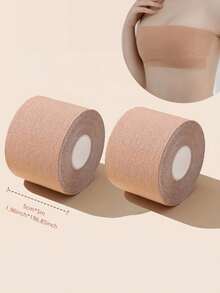 隐形丰胸创可贴 - 女士无肩带露背聚拢文胸 | 适合 A-E 罩杯，1 件