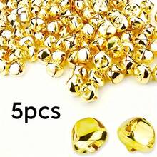 Sinos de metal coloridos feitos à mão, de 1,5 cm, ideais para decoração de Natal, confecção de joias e artesanato - Decoração clássica para casa, decoração de festas de fim de ano, decoração de Natal para o quarto, decoração de Natal de inverno, presentes de Natal para casa.