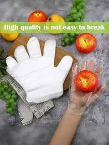 70/500pcs Plastic Gloves, Suitable For Cooking, Meal Prep, Kitchen Use, Barbecue, Cleaning, Restaurant Service And Crafts - Multicolor - View 2