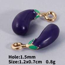 2 piezas/15 piezas/24 piezas Lindos dijes de aleación de zinc esmaltados con diseños 3D realistas de comida, animales, frutas, pasteles, sandía, corazón, cereza, chile, ideales para manualidades y elaboración de joyería