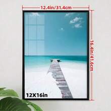 1pc & 3pcs 12*16 Inch Multi-Color Photo Frames, Fits 30*40cm Photos, Minimalist Style, Lightweight Material, Suitable For Bedroom, Study, Hallway Wall Decor, Without Photo Paper