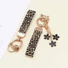 1 pieza Llavero de muñeca con diseño pintado a la moda y colgante decorativo, 1 pieza que contiene todas las llaves, excelente para colgar en bolsos, puertas de autos y talla grande!