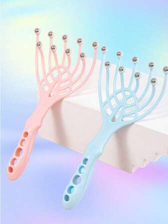 1pc Head Massage Ball, Nine-Claw Massager, Head Relaxation And Meridian Claws, Relieve Fatigue And Refresh The Mind, Nine-Claw Scalp Massager, Head Massager, Scratching Scalp Ball Massage Claws, Head Relaxation And Meridian Claws, Relieve Fatigue And Refresh The Mind, Christmas And Halloween Gifts