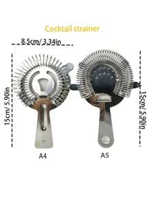 1pc Stainless Steel Cocktail Shaker Bar Tool Bartender Kit Bartender Accessories 500ml, Gift For Father - Silver - View 9