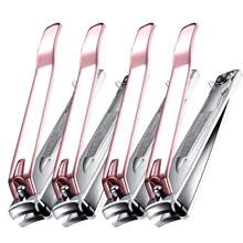 ANDVICTORY 2/4Pcs Nail Clippers Toenail Clippers Fingernail Clipper Set Carbon Steel Ultra Sharp Sturdy Curved Edge Cutter Trimmer Finger Nail Clip For Adults Men Women Nail Cleaner - Multicolor - View 6