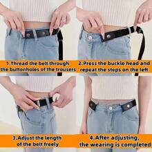 1/2/3/4pcs Simple Canvas Elastic Waist Belt, Fashion Casual Invisible Belt Accessory For Dress & Jacket