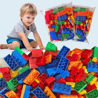 250G; 500g Bagged Large Building Block, Children's Assembled Building Block Model, Halloween Boys And Girls Educational Toys, Christmas Gifts