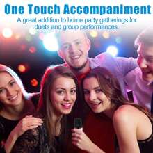 Miniaturowa maszyna karaoke dla dzieci i dorosłych z 2 bezprzewodowymi mikrofonami, wieloma światłami LED, głośnikiem karaoke, głośnikiem do karaoke dla dzieci, prezentami karaoke dla dziewczynek i chłopców w wieku 4, 5, 6, 7, 8, 9, 10, 12 lat i starszych, świąteczna impreza, zabawka dla dziewczynek, mini zabawki, zabawki, gry dla nastolatków, zabawki dla chłopców w wieku 6 lat, zabawki świąteczne dla dzieci, prezenty dla nastoletnich chłopców, gry dla dziewczynek, prezent dla nastolatków