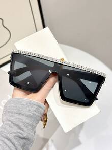 1pc/3pcs Plastic Rimless Glasses Multicolor One-Piece Ombre Lens Accessories Personalized All-Match Women Fashion Glasses For Daily Life Hiking Summer Back To School Tropical Beach Vacay Suitable For All Face Shapes For Summer Beach Vacation, Outdoor, Travel - Multicolor - View 11