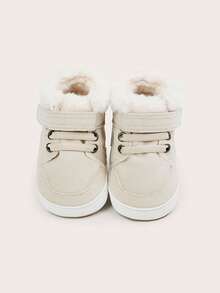 Grube, polarowe buciki dla niemowląt, odpowiednie dla dzieci w wieku od 3 do 6 miesięcy, do 8 miesięcy, ciepłe i amortyzujące