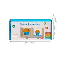 Geometric House Design Toys, Children's Jigsaw Puzzles, Exercise Geometric Shapes, Spatial Thinking, Logical Imagination Board - Color - View 2