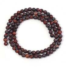 1 件天然红虎眼石珠，复古红色手工 DIY 珠子，适用于手链、项链、珠宝制作、吊坠工艺品、珠子批发 - 紅色 - 查看 7