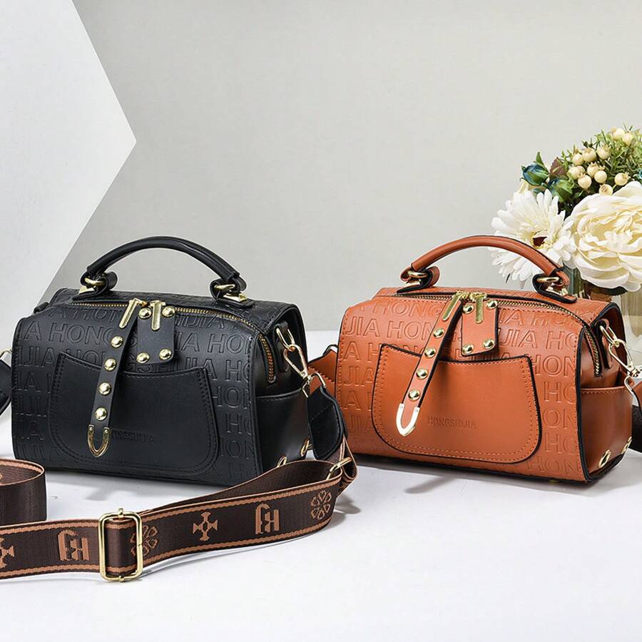 Women Top Handle Bags - 粉色 - 查看 1