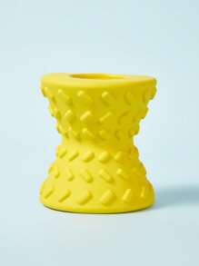 PETSIN 1 件互动治疗药物狗玩具 - 适用于攻击性咀嚼狗骨头 - 超级狗玩具 - 坚韧的狗玩具骨头，天然橡胶吱吱哑铃