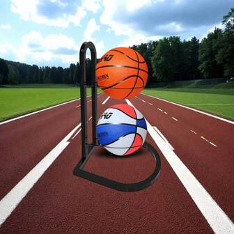 Flagship 2-laags halfronde verdikte opbergrek voor sportballen voor vrouwen, opbergorganizer, reisbenodigdheden, back-to-school, slaapzaal, herfstdecoratie