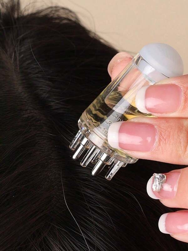 1 قطعة مشط زيت صغير وماسج فروة الرأس - أداة تطبيق سيروم نمو الشعر الدقيق للجذور، جوهر مغذي، زيت، أداة توصيل المرطب، مشابك شعر محترفة وإكسسوارات للصالون، طقم فرشاة وأمشاط صديقة للسفر، أداة تطبيق الزيوت العطرية لتوصيل السائل أو الزيت بدقة إلى جذور الشعر، مشابك شعر، إكسسوارات شعر، فرشاة شعر، مشط