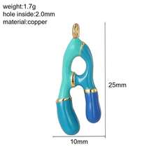 1pc A-Z Initial Letter Pendant, DIY Balloon Letter Pendant Jewelry Making Charm, Delicate Letter Pendant Accessory, Suitable For Daily Matching - Multicolor - View 17