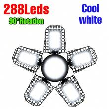 250W LED Deformable Garage Light E26/E27 UFO High Bay Lamp 3/4/5 Adjustable Panels Foldable Fan Blade AC100-277V Parking Lot Workshop Shed Hanging Lamps 220V/110V Indoor NO Flicker Eye Protection Ceiling Lights Bulb Bright Industrial Factory Shop Basements Commercial Lighting 40/60/80/100/120/150/180/200W Warm/Cool White 108/126/144/180/210/240/216/252/288leds