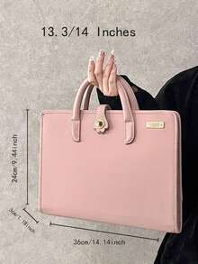 14/15.6 Inch Laptop Sleeve Case Briefcase Waterproof Messenger Bag For Notebook Slim Carrying Case For Laptops - 粉色 - 查看 8