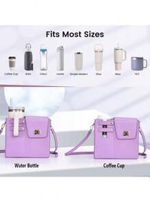 1 قطعة - حقيبة حمل عبر الجسم لتخزين كوب الماء للاستخدام الخارجي، مع حامل زجاجة المياه الرياضية للنساء، محفظة مع جيب لزجاجة المياه متوافقة مع معظم أنواع زجاجات المياه، حقيبة حمل (متعددة الألوان)، (قد تكون بعض الأجزاء عشوائية)، ضروريات العطلات، الخريف، ، هالوين، عيد الميلاد، الكرنفال، اليوم الوطني، الخريف، عيد الاستقلال