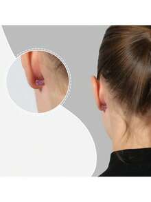 1 Box 2 Styles Earring Back Plug DIY Earring Hooded,5mm Women's Fashion Earrings,Earring Back Scrunchie Accessory