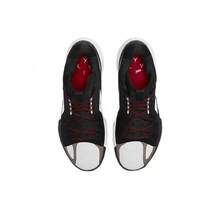 Nike Zapatos de baloncesto Jordan Zoom Separate PF Doncic de puntera redonda con cordones, de tela y cuero sintético, con amortiguación TPU, antideslizantes, duraderos y de soporte, de media altura, versión nacional, hombre, negro y blanco