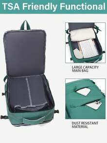 Women's Backpack, Women's Large Capacity Travel Backpack, Commuting And Class Backpack, Fashionable Computer Bag, Short Distance Business Travel Luggage Bag - Multicolor - View 3