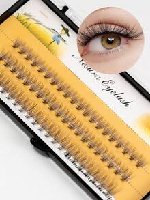 60簇单根睫毛簇 10D 6~15mm 自然妆效单根假睫毛 纤细持久睫毛延长 适合派对 睫毛自然簇 黑白盒随机发货。睫毛簇，睫毛簇，单根睫毛，睫毛，假睫毛 - C - 查看 5