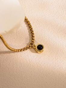 定制盒式链投影项链，定制彩色照片投影项链，不锈钢照片投影锁骨链（女士款），纪念照片项链，情人节定制礼物，送给女朋友、闺蜜、伴娘的礼物 - 投影項鍊2 - 查看 8