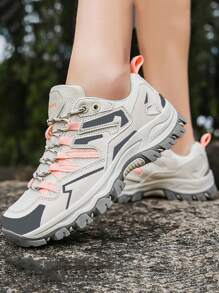 Women's Outdoor Climbing Mesh Hiking Shoes, Trekking Shoes, Casual Shoes, Walking Shoes, Training Shoes, Multi-Color Lace-Up