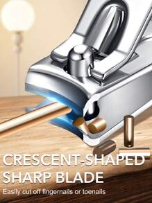 ANDVICTORY 2/4Pcs Nail Clippers Toenail Clippers Fingernail Clipper Set Carbon Steel Ultra Sharp Sturdy Curved Edge Cutter Trimmer Finger Nail Clip For Adults Men Women Nail Cleaner - Multicolor - View 2