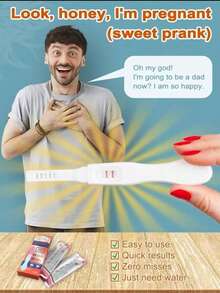 假验孕棒 - 100% 阳性结果 - 恶作剧你的爱人 - 搞笑玩具 - 万圣节恶作剧玩具 - 节日礼物 - 生日礼物 - 完美礼物 - 万圣节恶作剧礼物 - 玩具