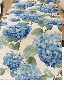 1 Stück Tischläufer mit Blumen- und Vogelmuster, geeignet für Feiertage, Partys, Geburtstage, Abendessen, Küche, Esszimmer, Ganzjahresraum/Wohndekoration - Verschiedenfarbig - Übersicht 28