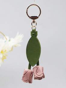 郁金香手工皮具，花包挂件，钥匙扣，自制手工缝制汽车钥匙挂件 - 彩色 - 查看 10